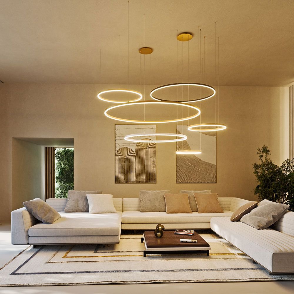 Nimbus - LED-Ring-Pendelleuchte 80 cm