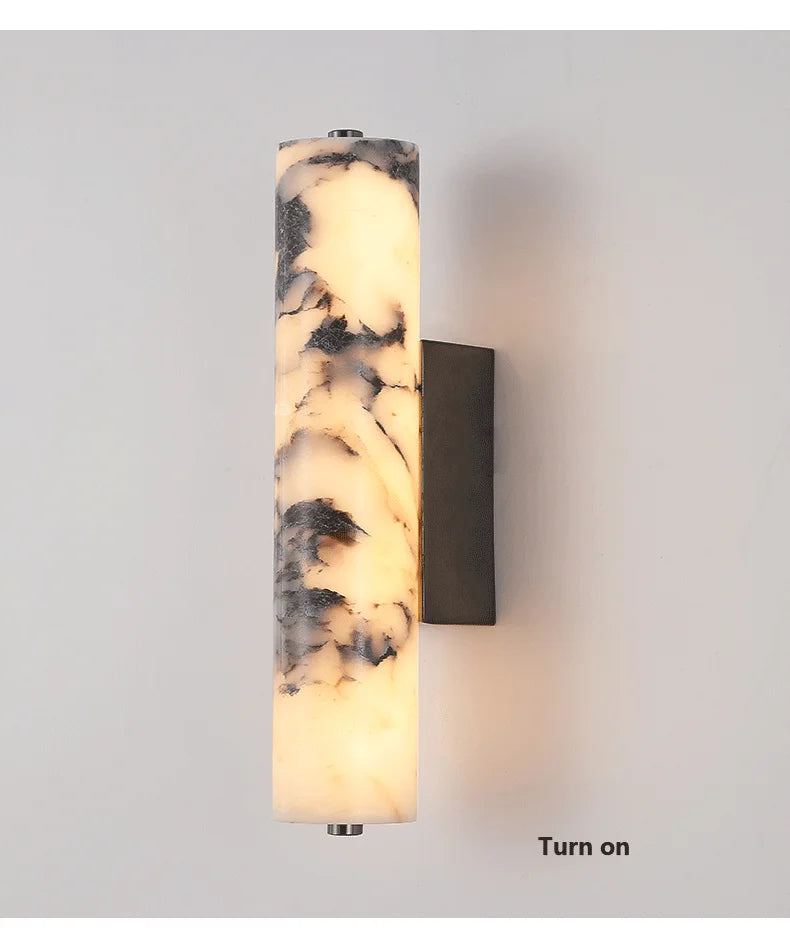 Murano - Schwarze Marmor-Wandleuchte mit nach oben und unten