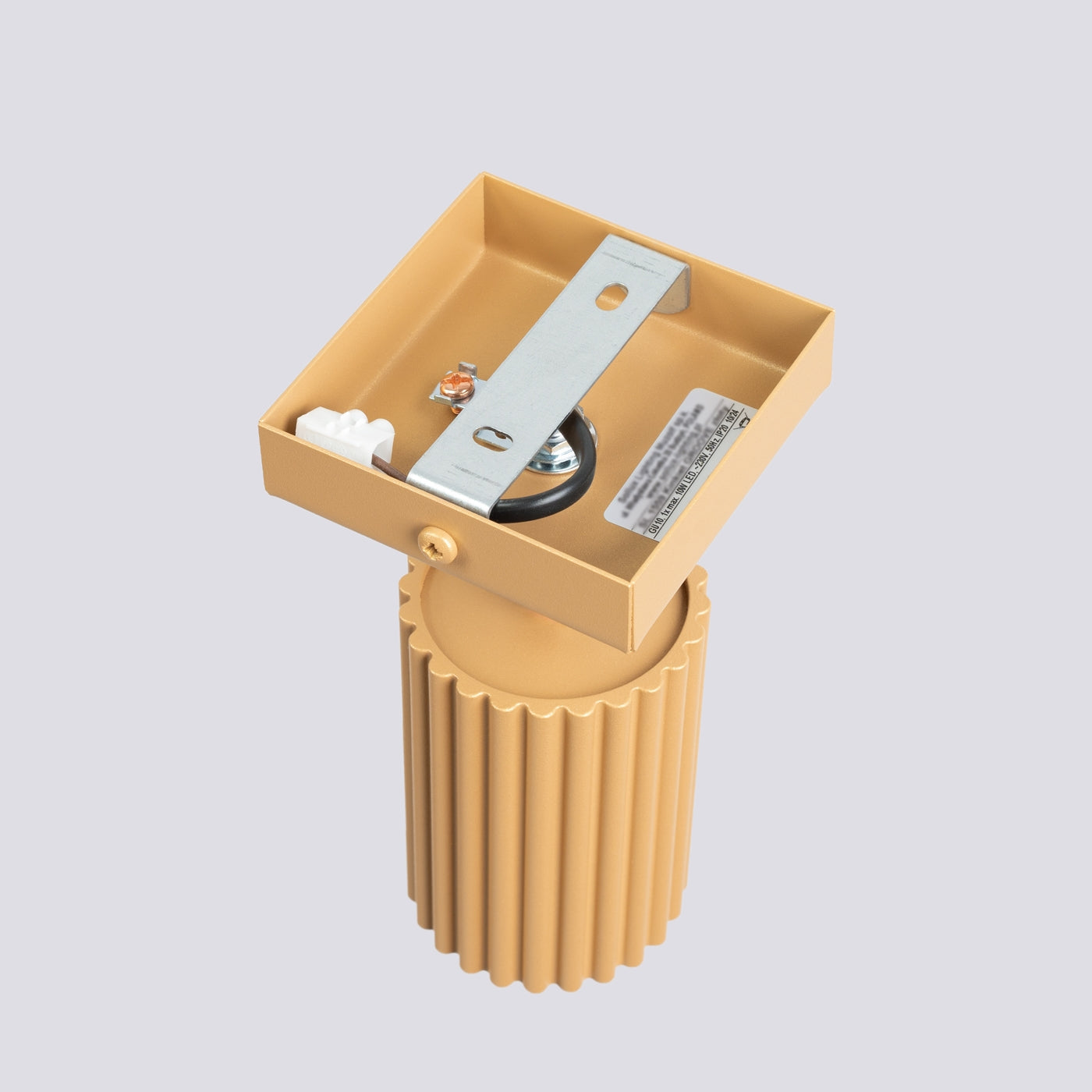 Karbon - Wandlampe Karbon Gold aus Aluminium
