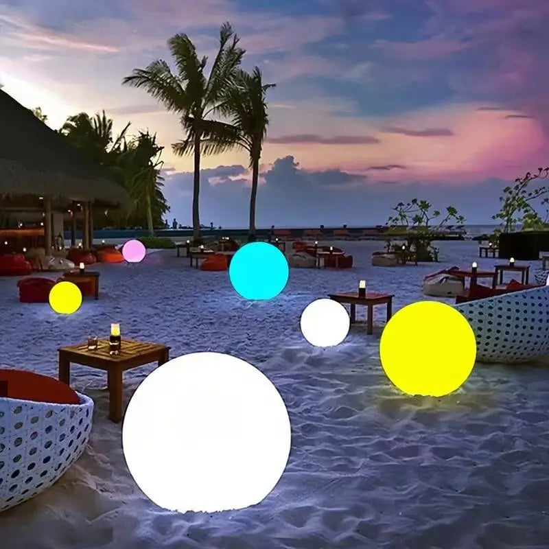 Solaria - RGB-Solar-Gartenleuchte, LED-Kugel, IP65