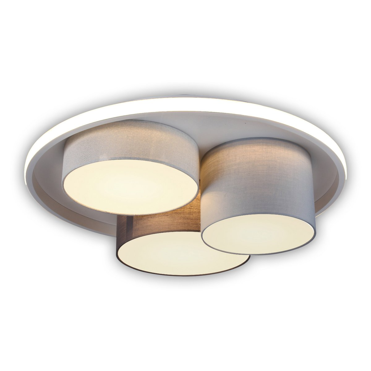 Lucero - LED-Deckenleuchte Ø 56 cm mit Ventilator