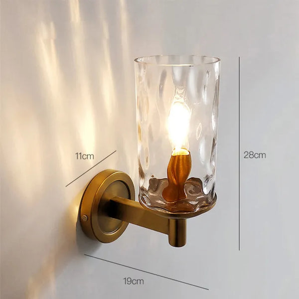 Wallix - Retro-Wandleuchte aus Glas fürs Schlafzimmer