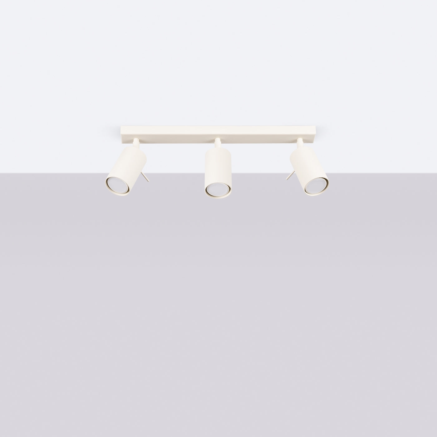 Glanza - Beige 3-flammige Deckenleuchte mit verstellbaren