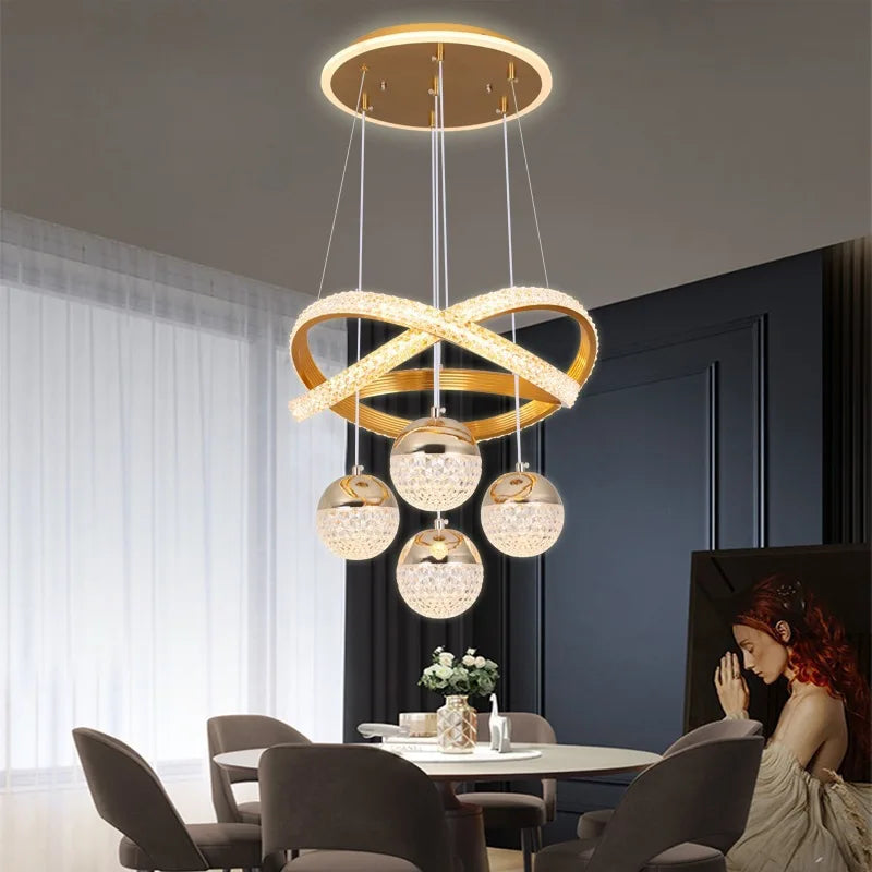 Aurela - LED-Pendelleuchte Ø 40 cm mit 3 Lichtfarben