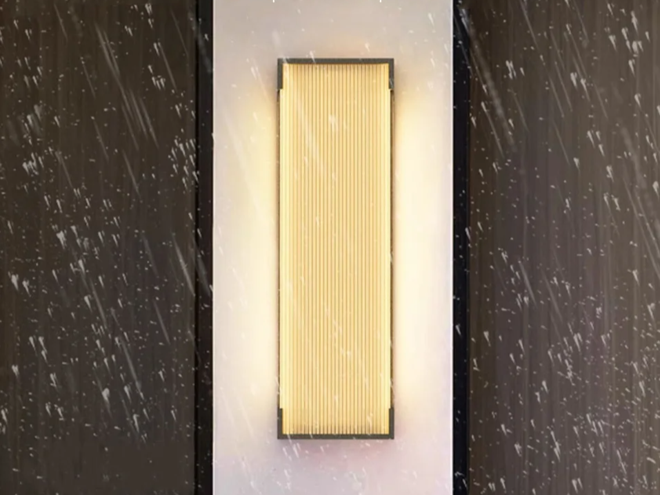 Aussenia - Solar-Wandleuchte aus Edelstahl