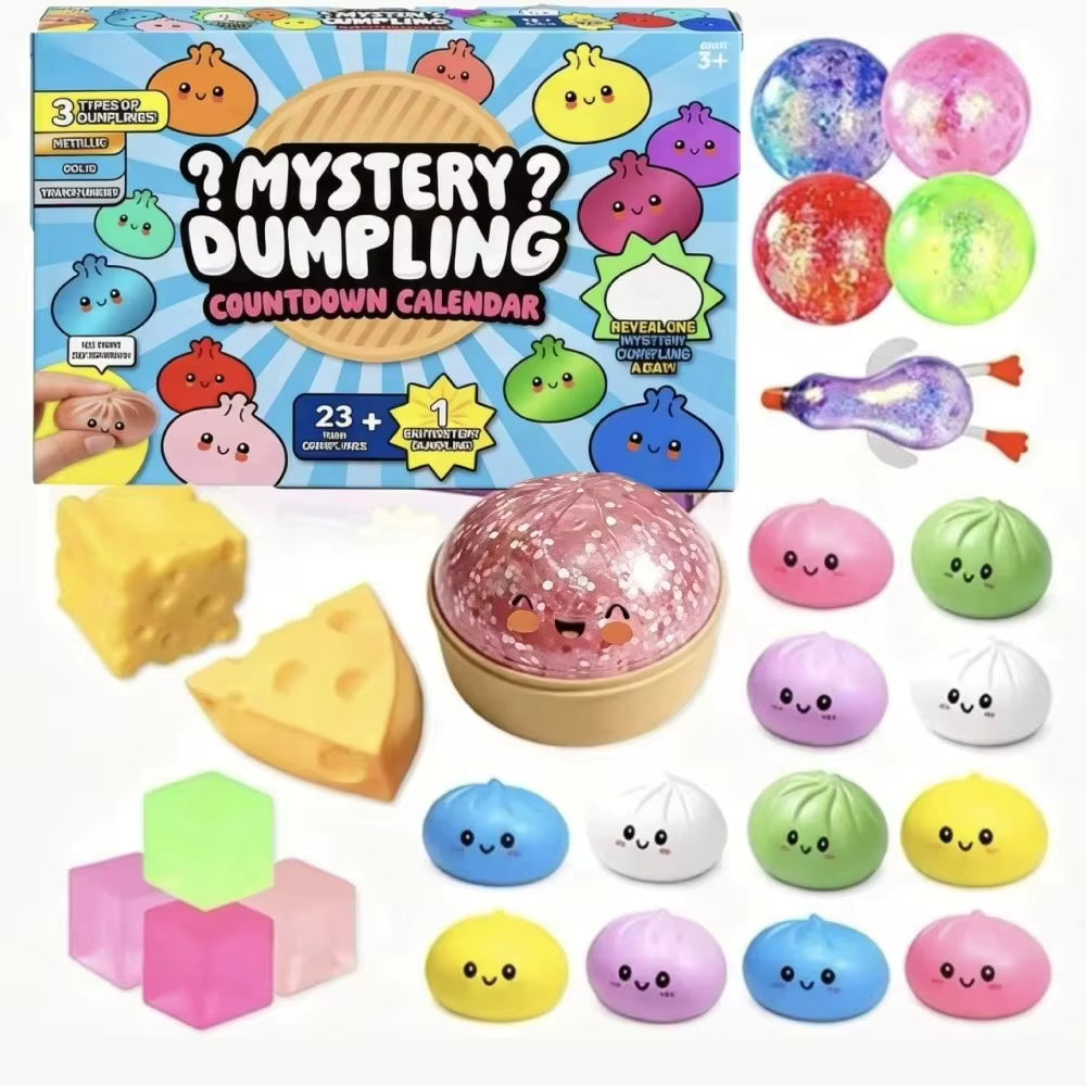 FoamJoy - Adventskalender mit 24 Squishy-Spielzeugen