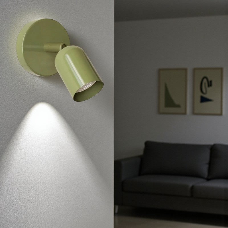 Wandleuchte mit schwenkbarem Kopf und einstellbaren Farbtemperaturen