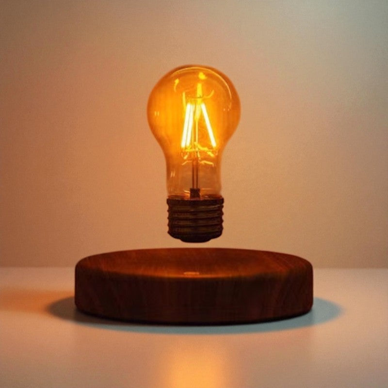 Stilvolle Lampe mit schwebender Glühbirne für einzigartiges Dekor und moderne Innenräume