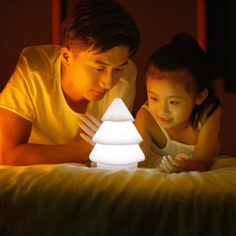 Silica-Weihnachtsbaum LED-Nachtlampe Festliche Dekorationsbeleuchtung