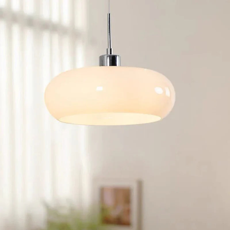 Polara - Glas Pendelleuchte Orange-Weiß
