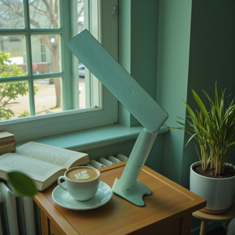 Schlanke Schreibtischlampe mit einstellbarer Helligkeit und modernem Design