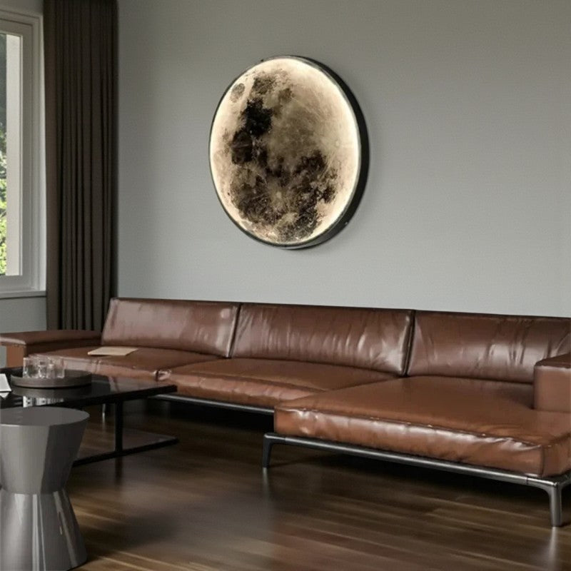 Minimalistische LED Mond Wandleuchte für eine gemütliche Atmosphäre