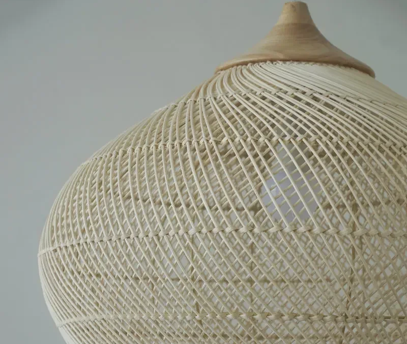 Handgeflochtene - Rattan-Pendelleuchte