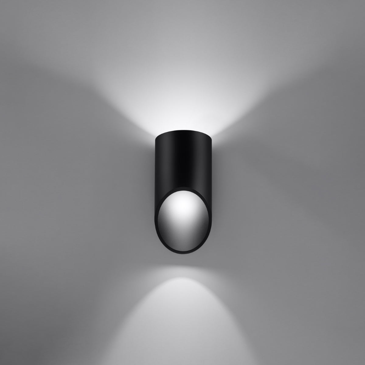 PENNE - 20 Wandleuchte, schwarz, aus Aluminium