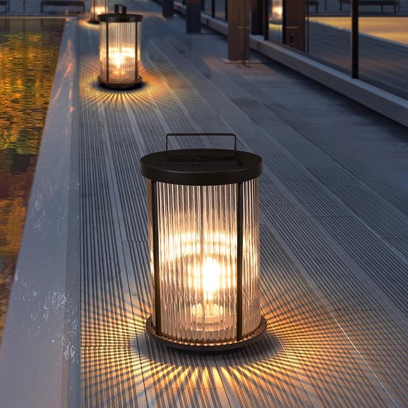 Aussenlux - Solar-Außenleuchte aus Kristallglas im