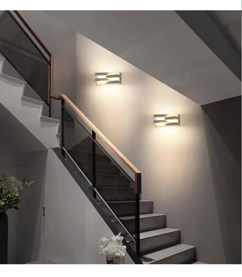 Vortia - LED-Außenwandleuchte IP65 aus Aluminium und