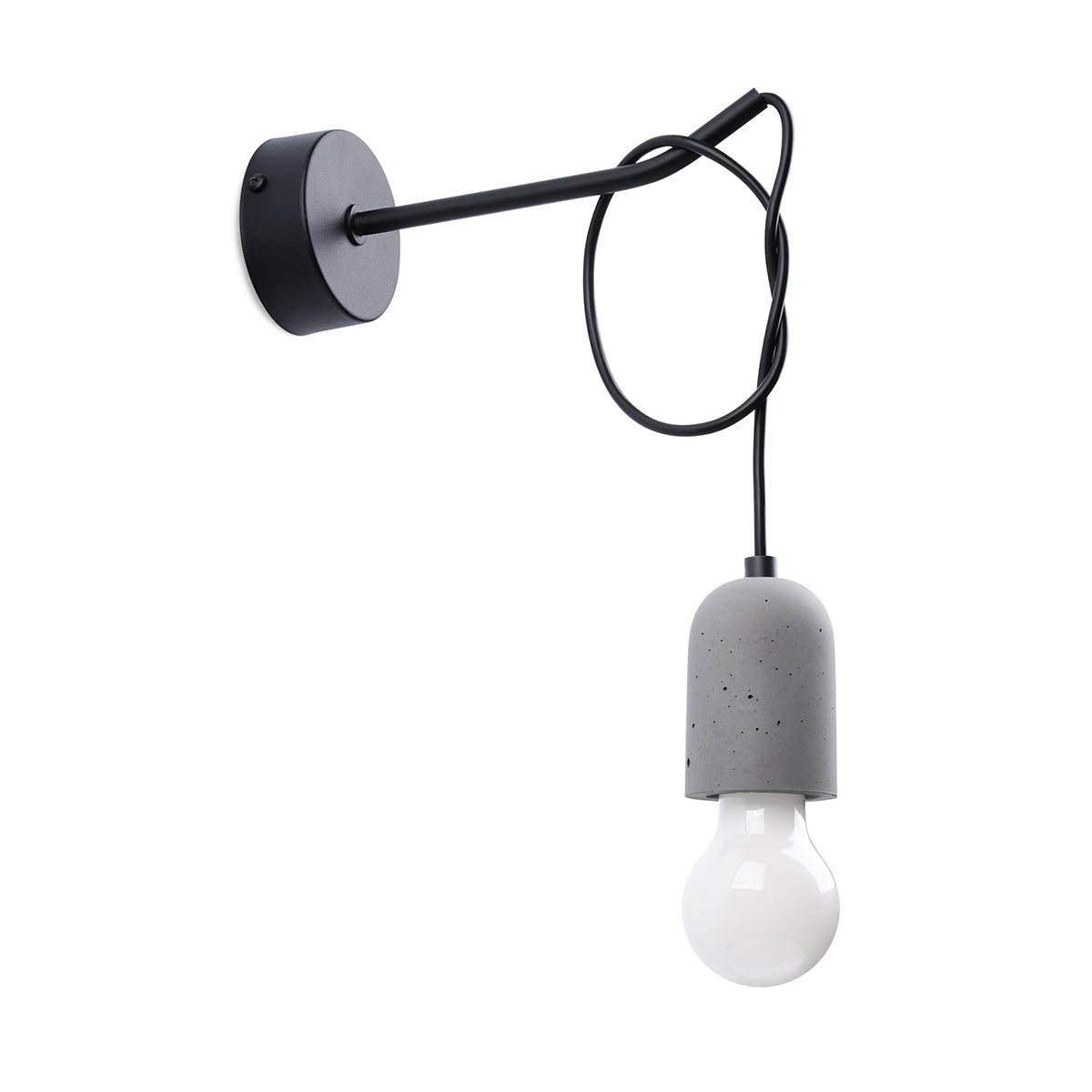 NESO - Wandleuchte, grau/schwarz