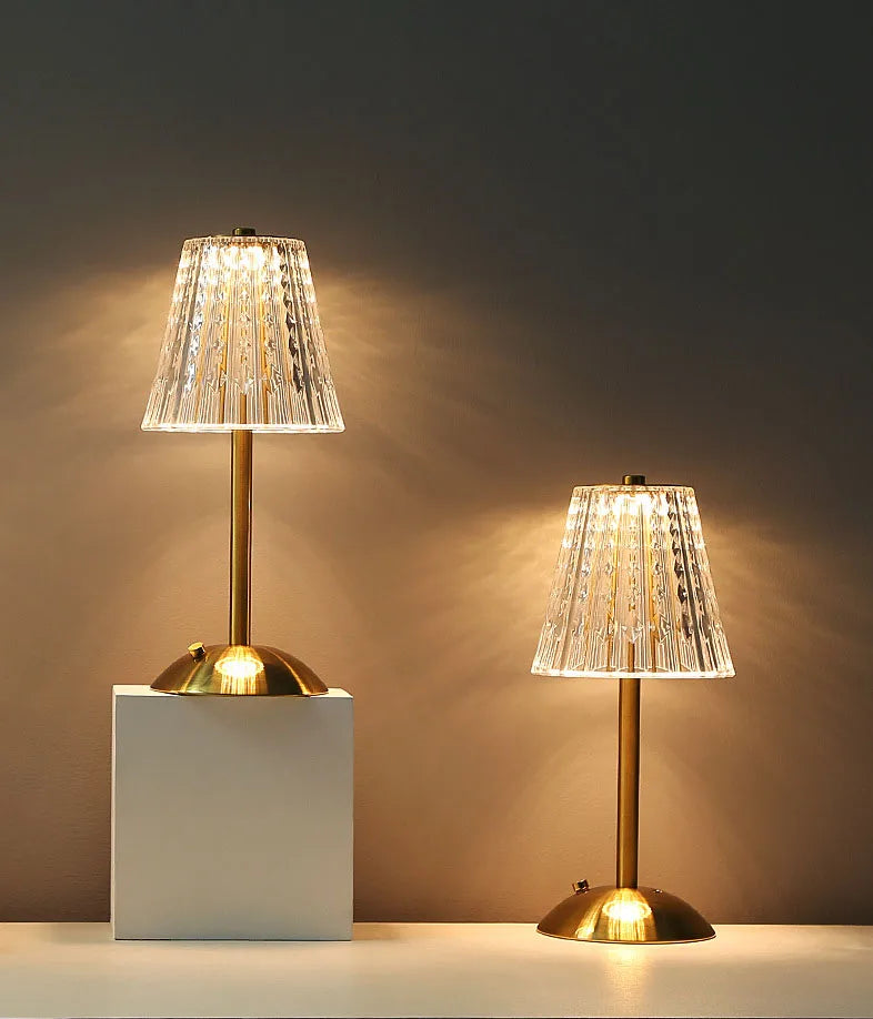 Nuova - Kristall-LED-Tischleuchte mit Touch-Dimmer und 3