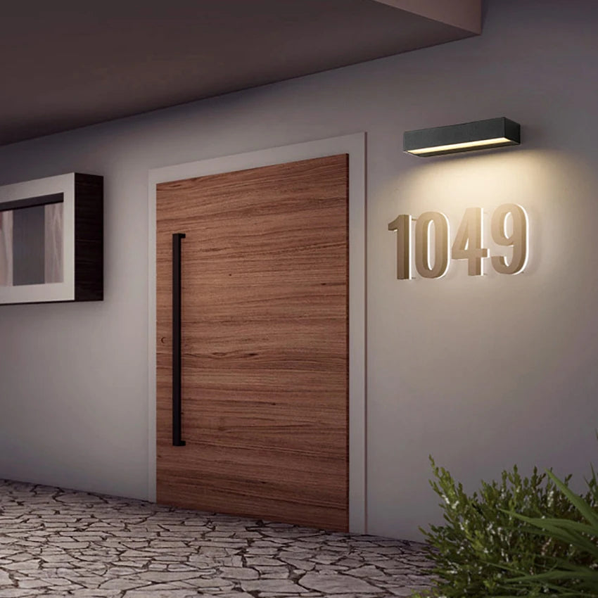 Gardia - IP65 LED-Außenwandleuchte 12/18/30 W aus Aluminium