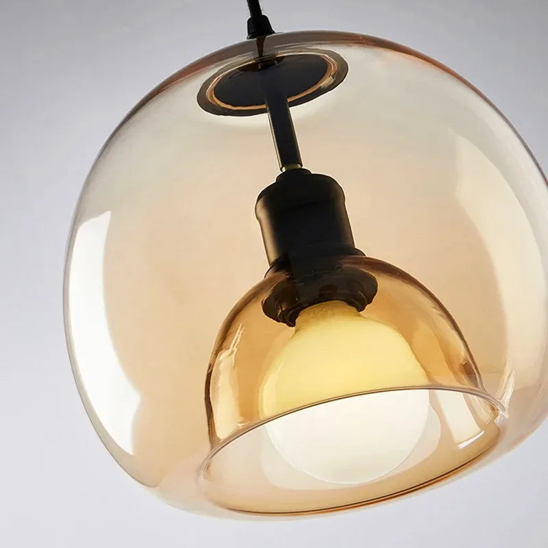 Solara - Pendelleuchte aus Glas, E27-Fassung,