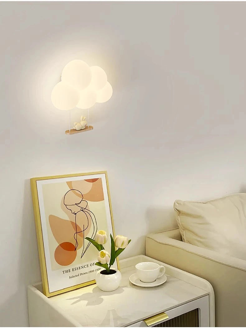 Luara - Wandleuchte für Kinderzimmer mit Tiermotiven, weiß