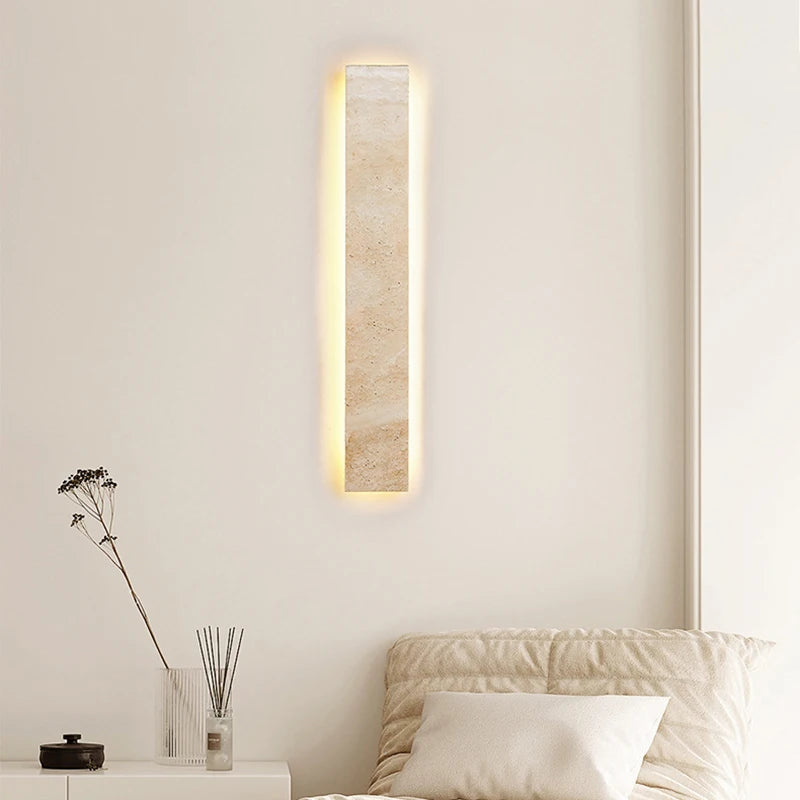 Acento - LED-Wandleuchte in Natursteinoptik