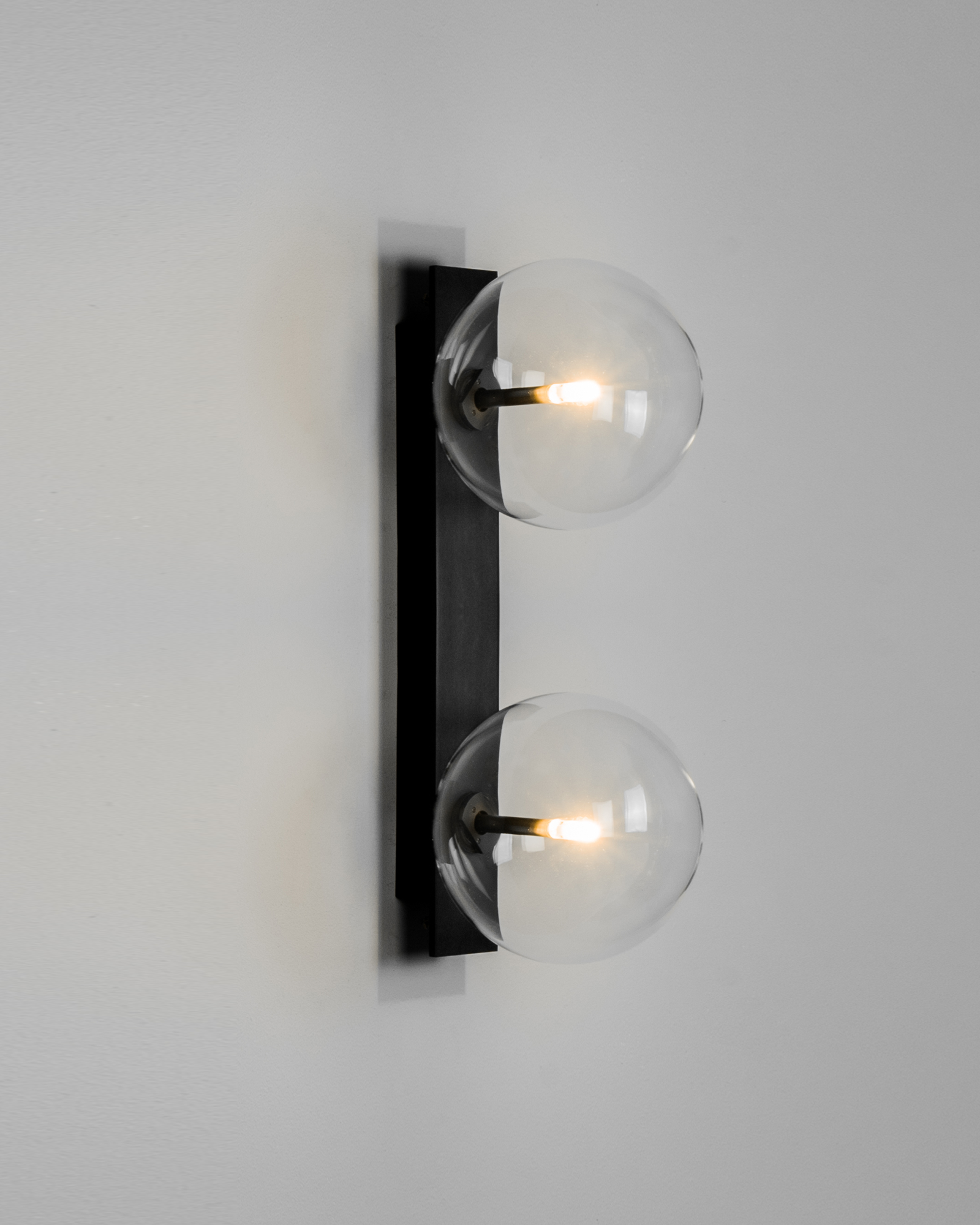 Metall/Glas - Designer-Wandleuchte, Metall/Glas