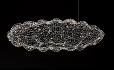 Dänische - Pendelleuchte Mesh Cloud aus Eisen