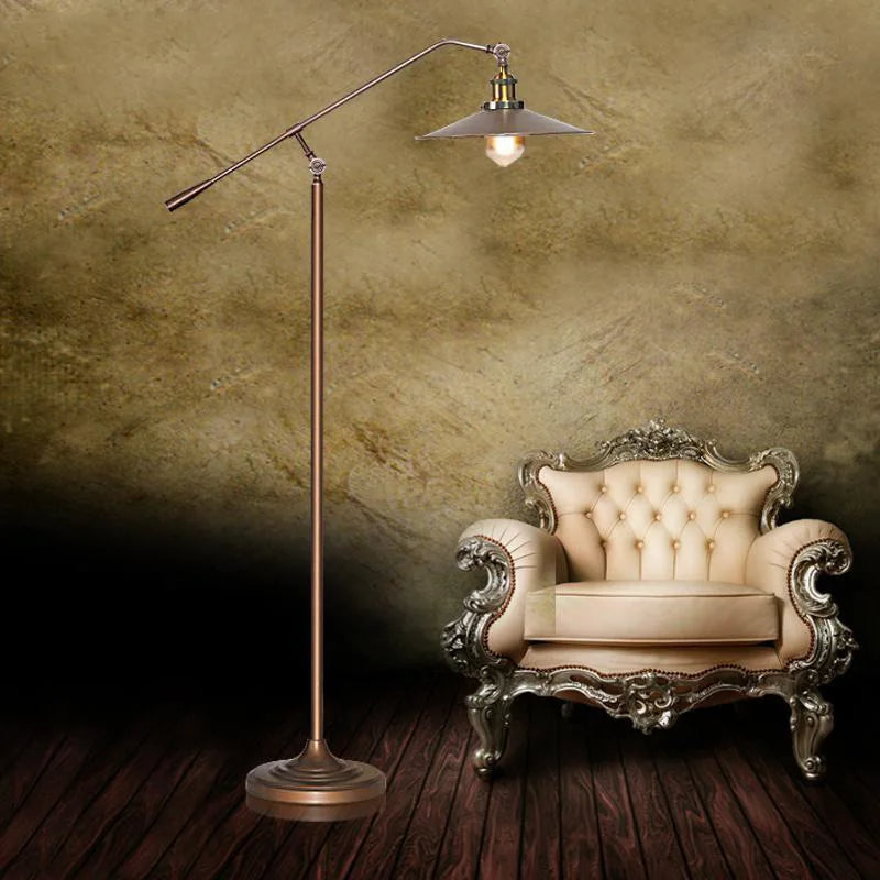 Stela - Retro-Stehlampe E27 mit LED-Leuchtmittel und