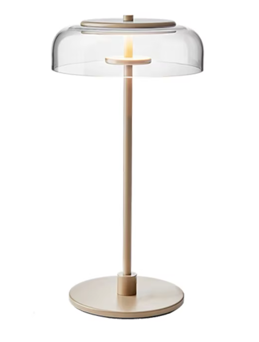 Quelix - Designer-Tischleuchte aus Glas mit LED