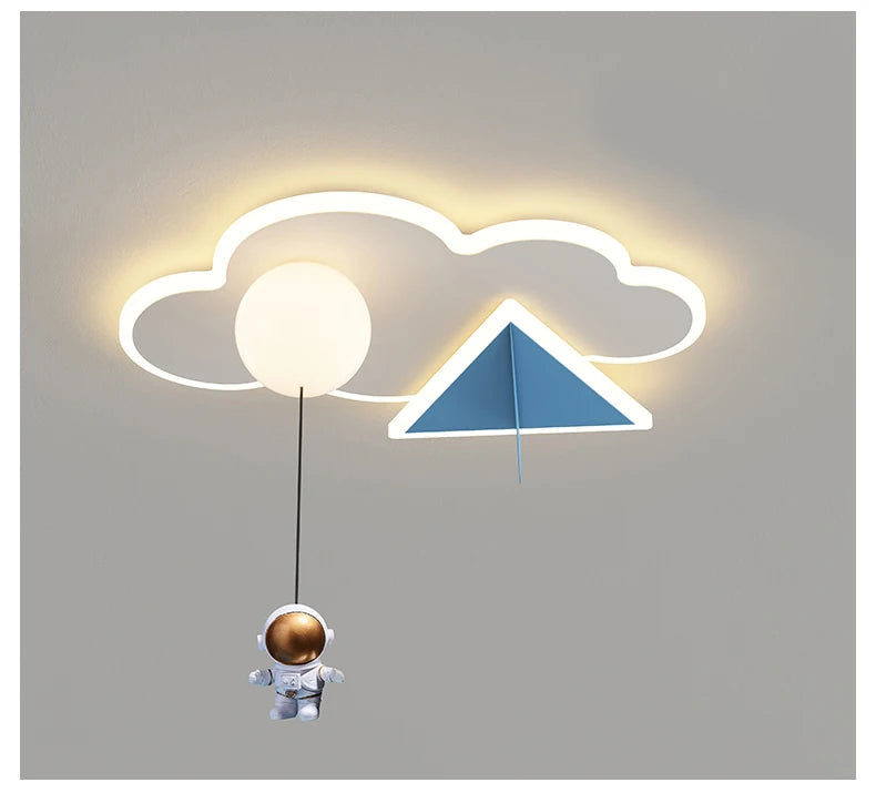 Astronaut - Kinderzimmer-Deckenleuchte Astronaut & Wolken
