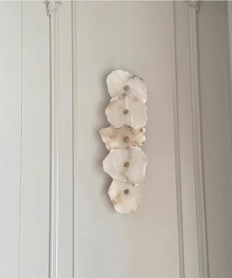 Spanische - Alabaster-Wandleuchte mit Kupferelementen