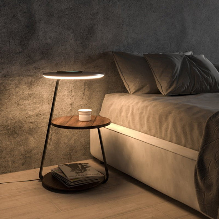 Beistelltisch - LED Beleuchtung & Wireless Ladefunktion
