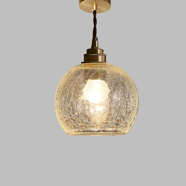 Skandinavische - Retro-Pendelleuchte aus Kristallglas,