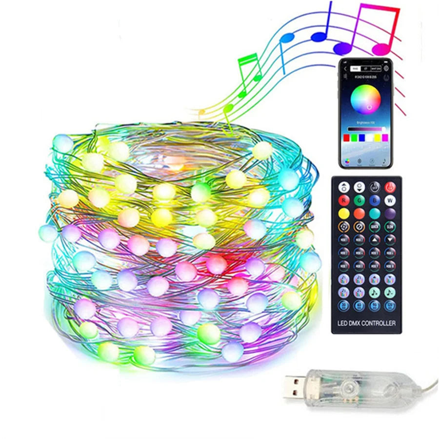 RGB - Smart LED-Lichterkette 10 m/20 m