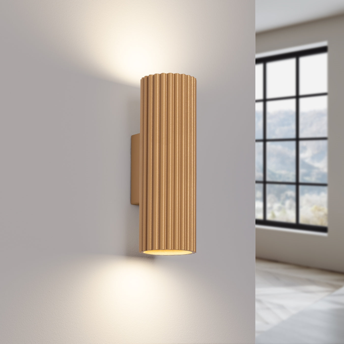 Carbon - 20 Gold Wandleuchte aus Aluminium