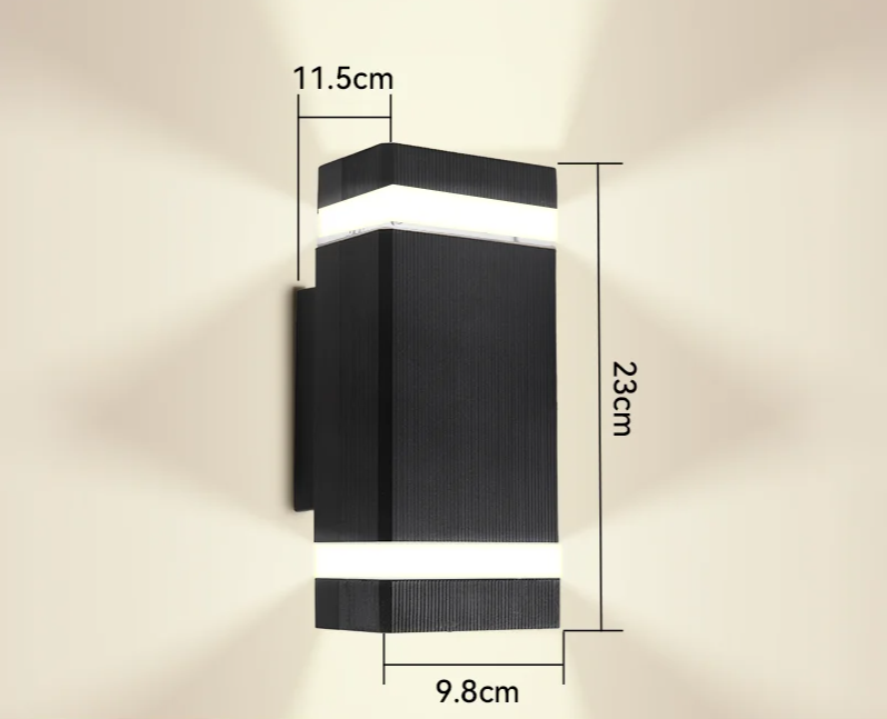 Silva - LED-Wandleuchte E27, IP65 wasserdicht