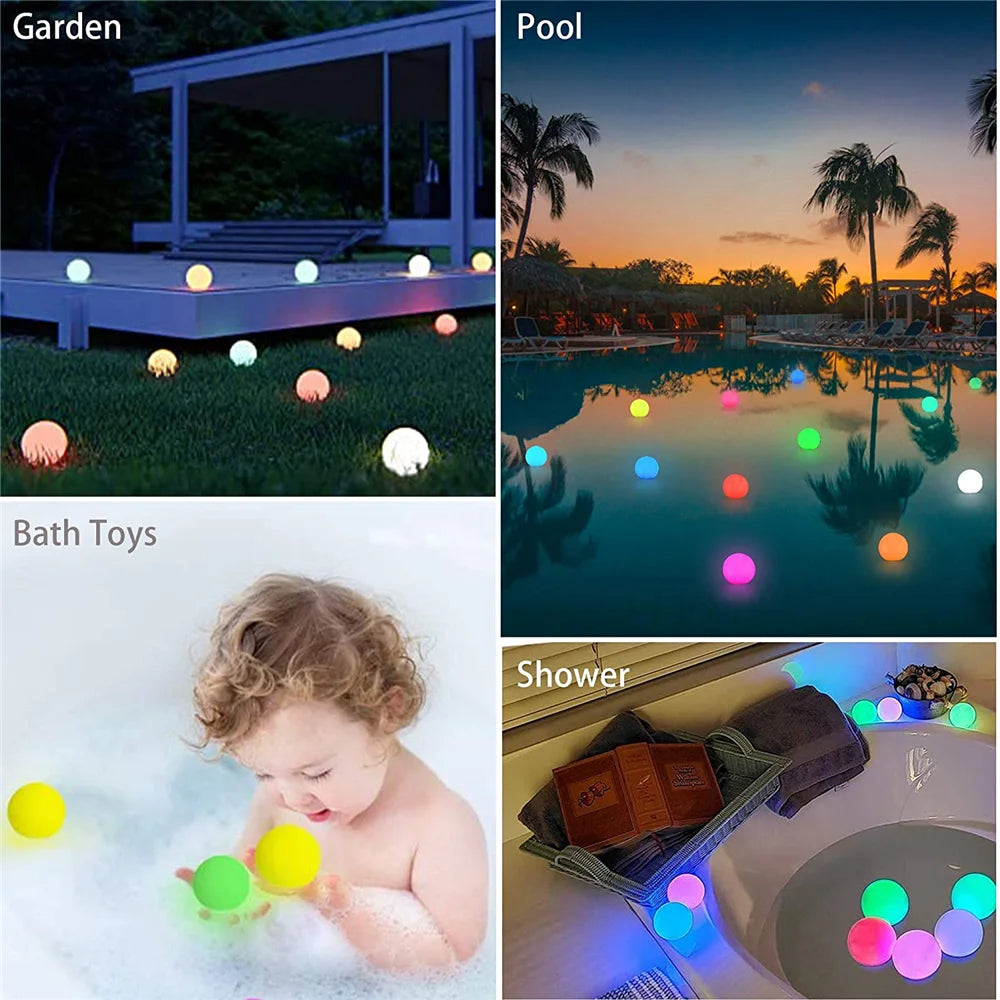 Schwimmende - LED-Kugeln IP67 mit Fernbedienung