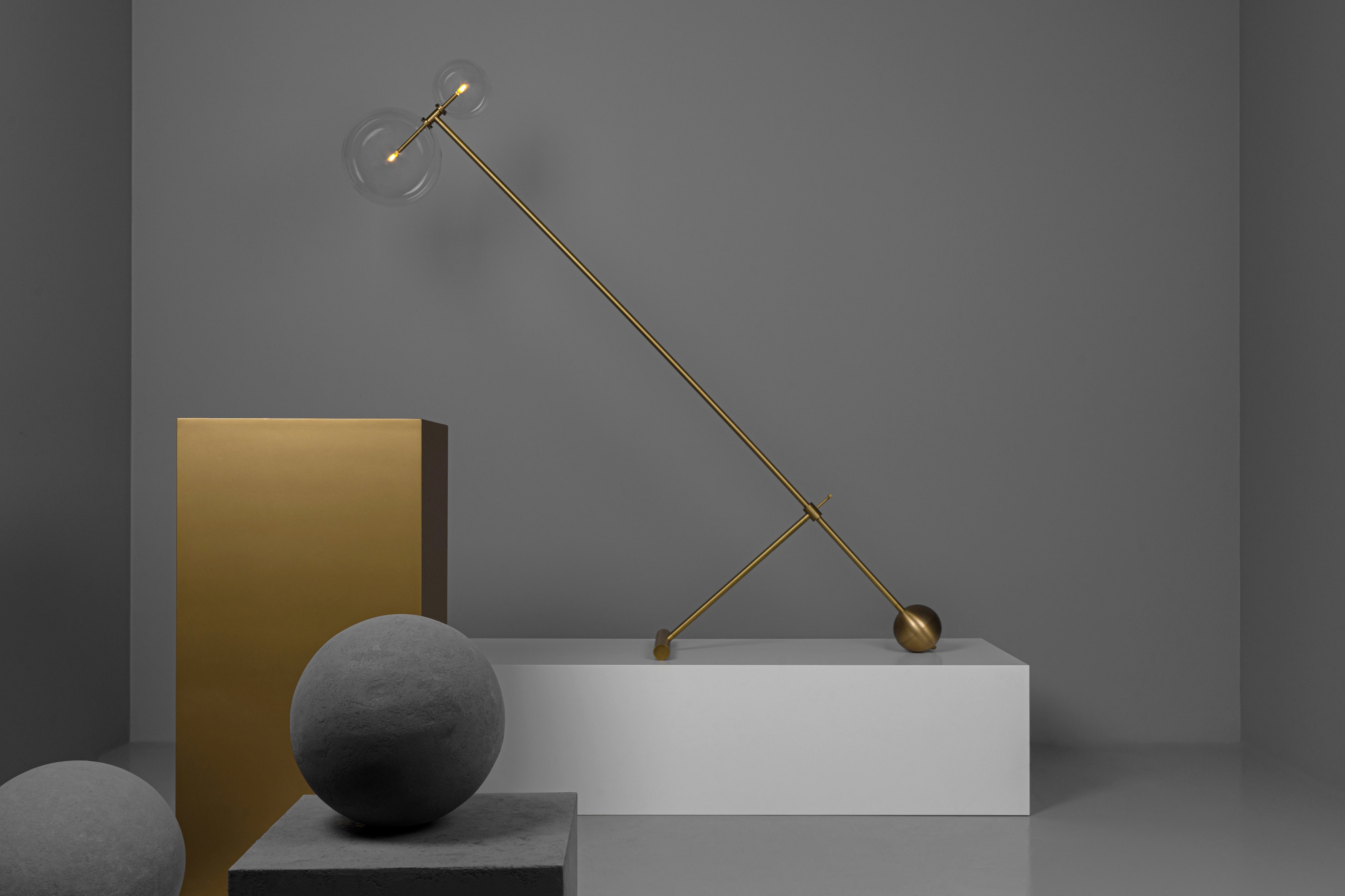 Metall/Glas - Stehleuchte, Metall/Glas, 1880 mm hoch