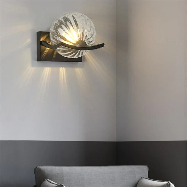 Silva - Moderne LED-Wandleuchte aus Glasbaustein