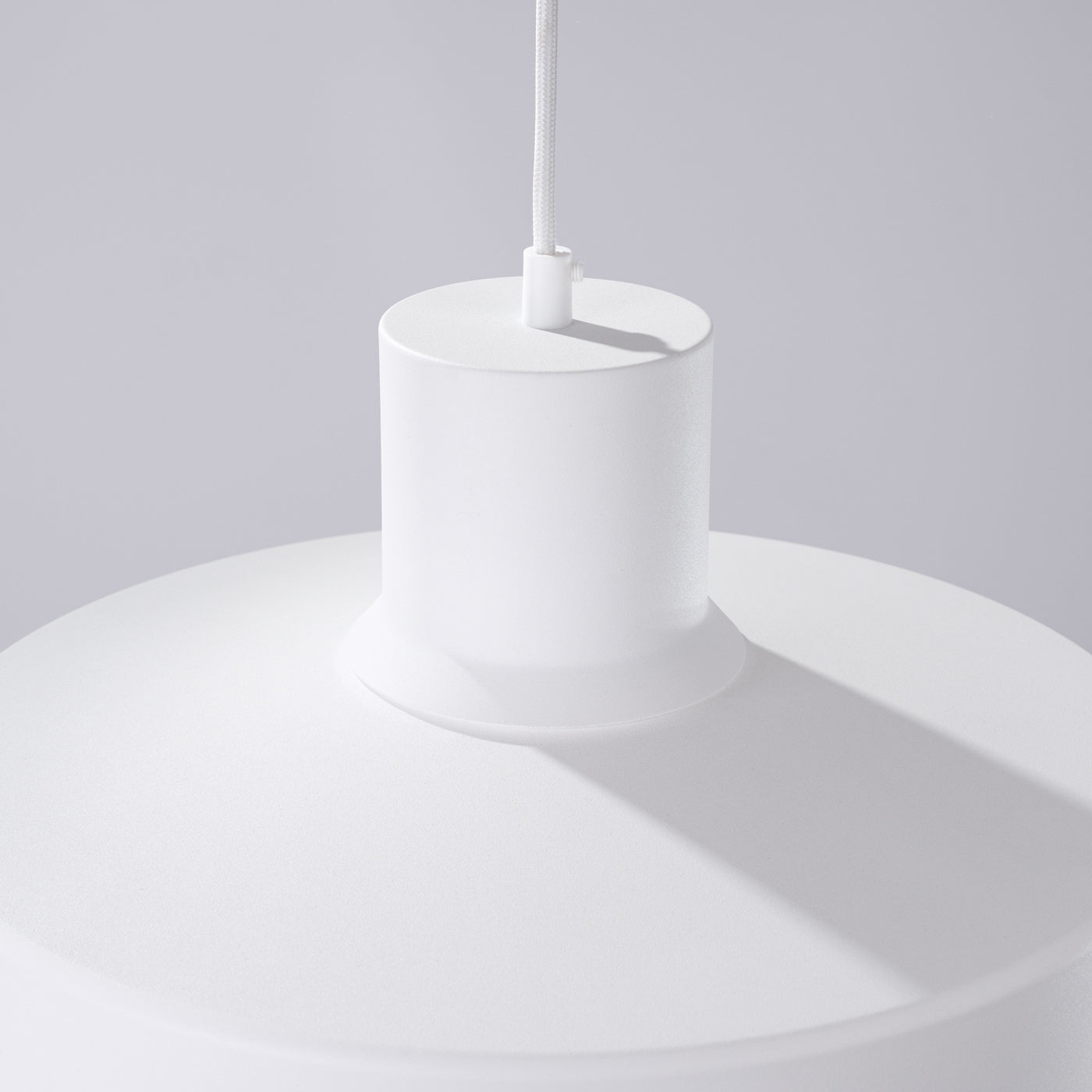 Orbita - Weiße Pendelleuchte, 35 cm, Retro-Stil