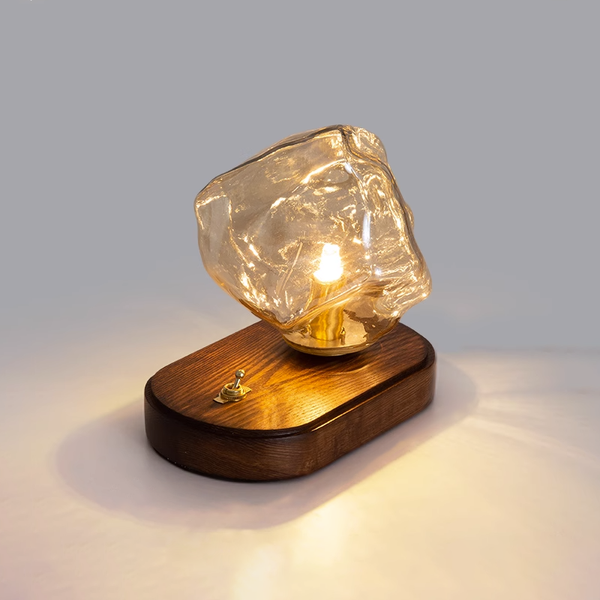Studio - Glas Tischlampe Ice Stone Design