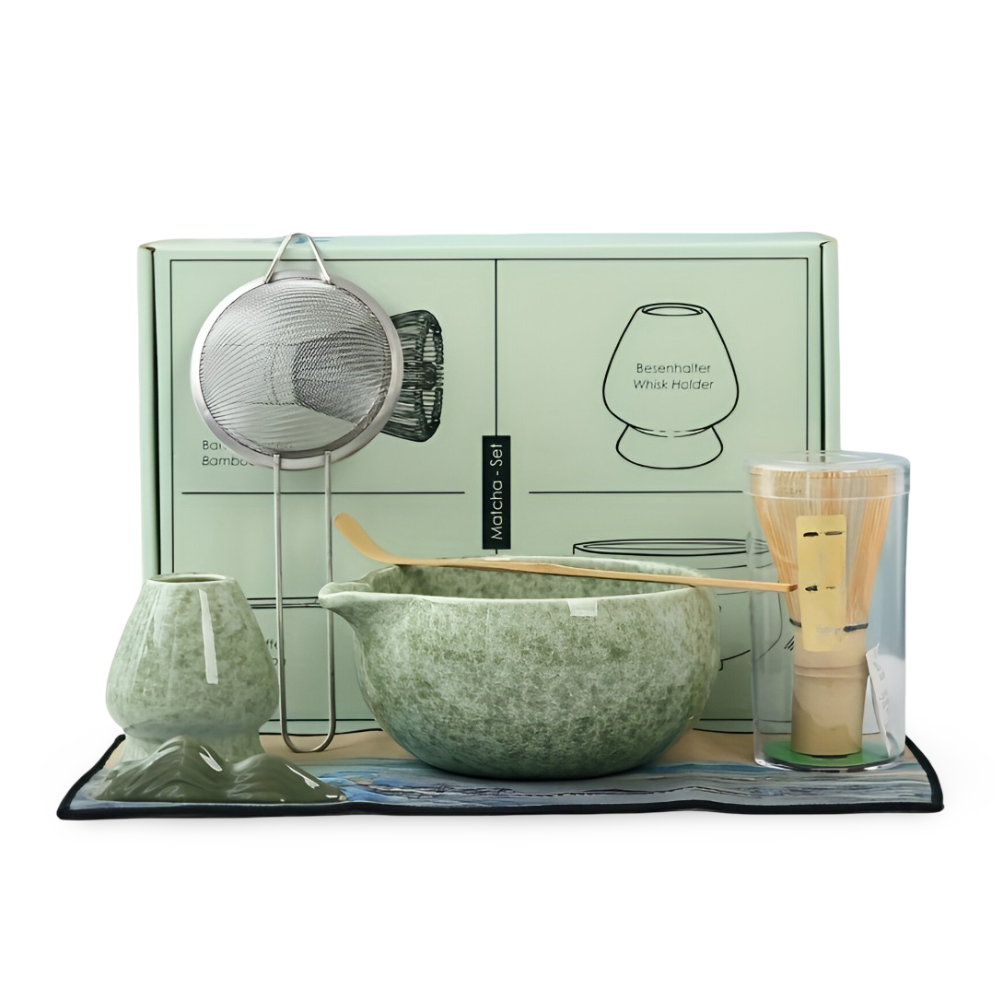 Matcha - Set 7-tlg tropffrei Ausguss-Schale 450 ml aus