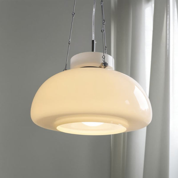 Milchige - Pendelleuchte aus mattiertem Glas