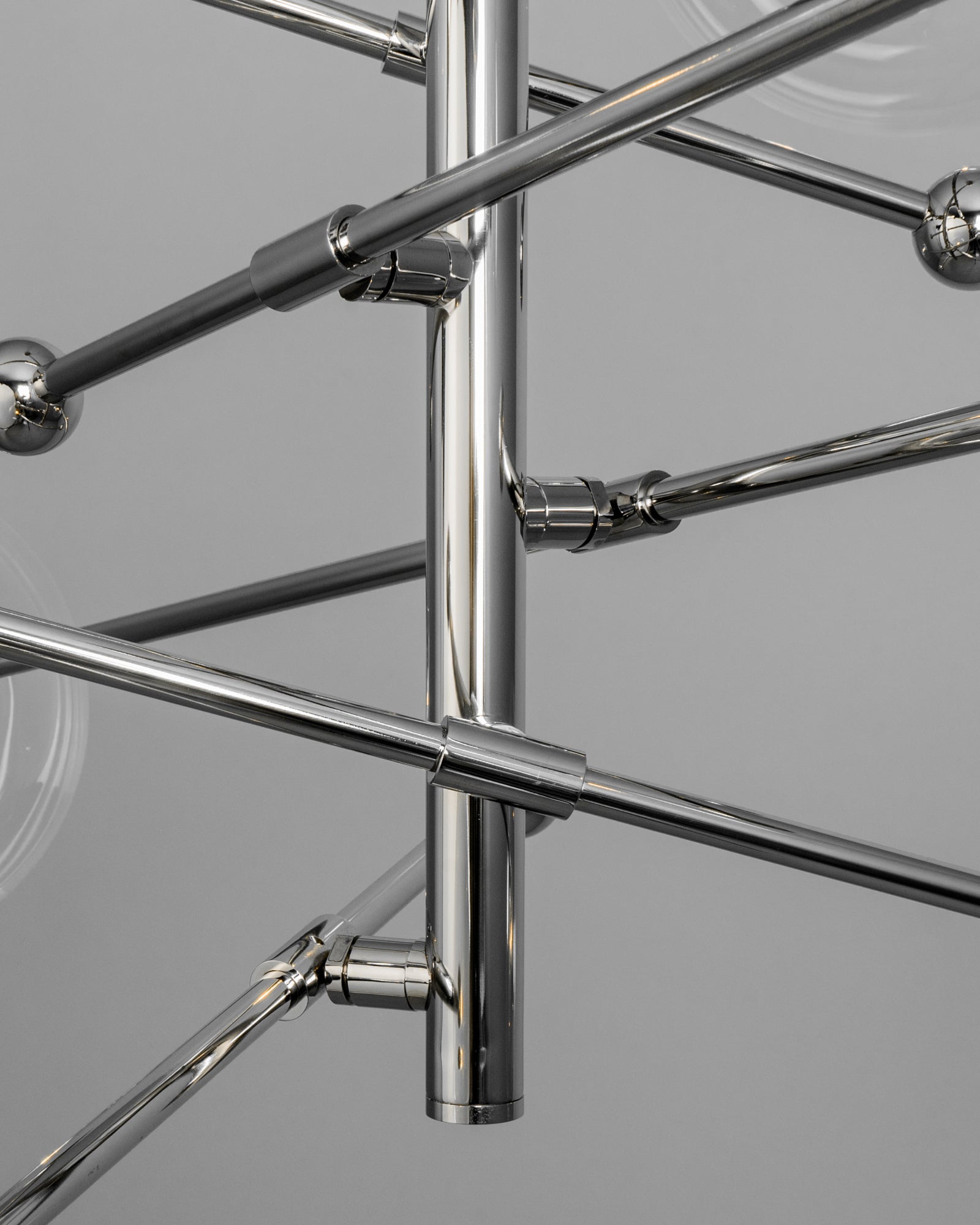 Claria - Designer-Kronleuchter mit 6 Armen, Metall/Glas