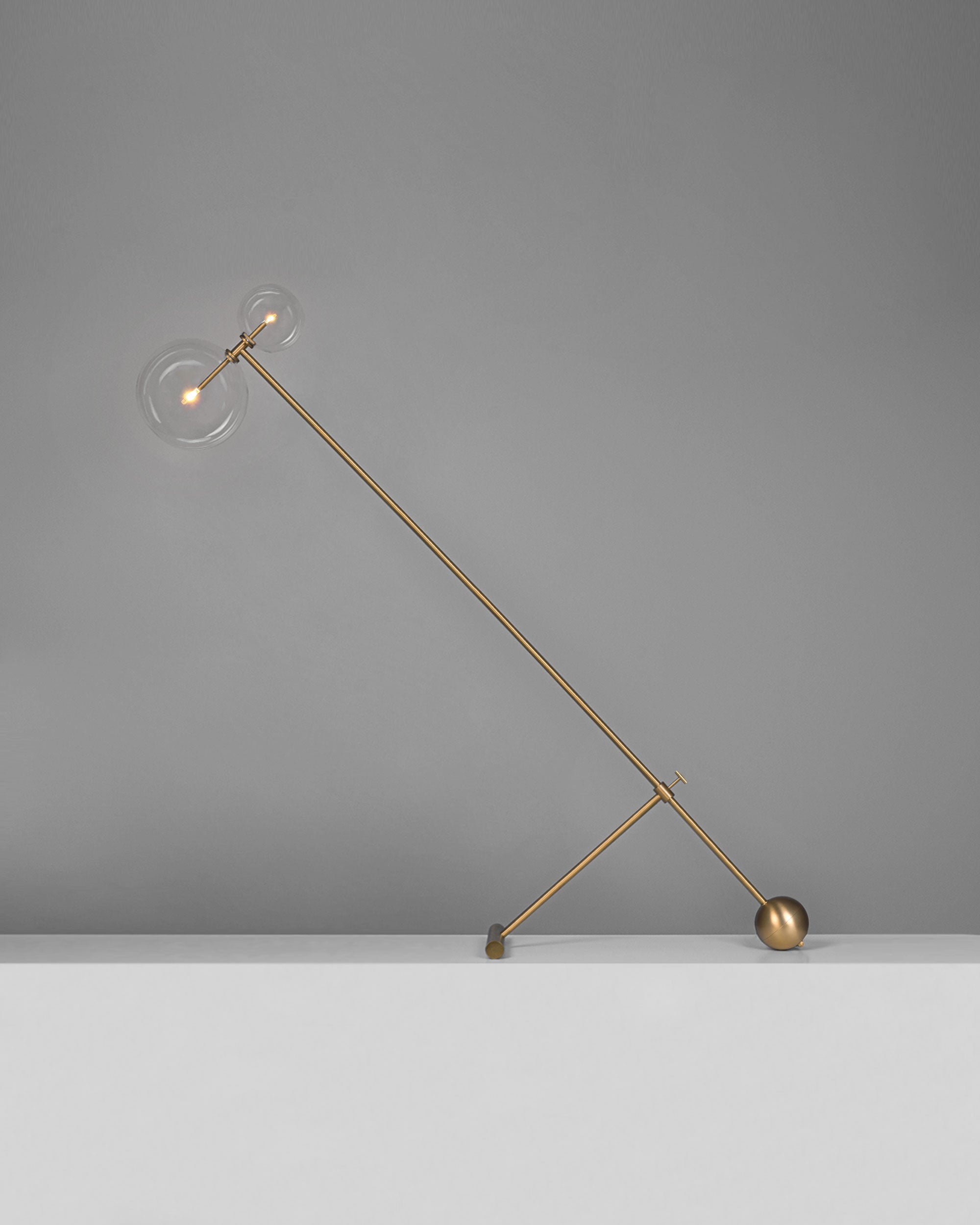 Metall/Glas - Stehleuchte, Metall/Glas, 1880 mm hoch