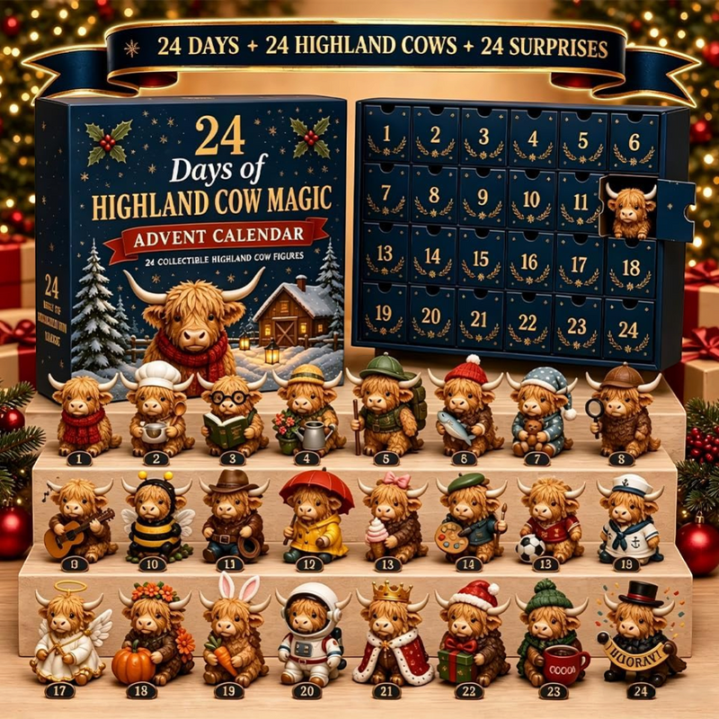 Highlora – 24-Tage-Highland-Cow-Adventskalender
