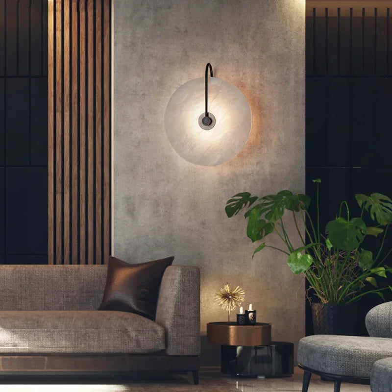 Flanca - LED-Wandleuchte im Monddesign