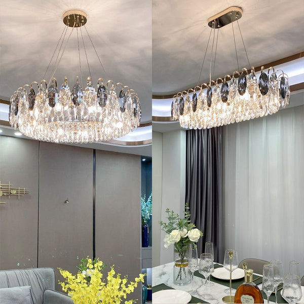 Luxuriöser - K9-Kristalllüster in Roségold