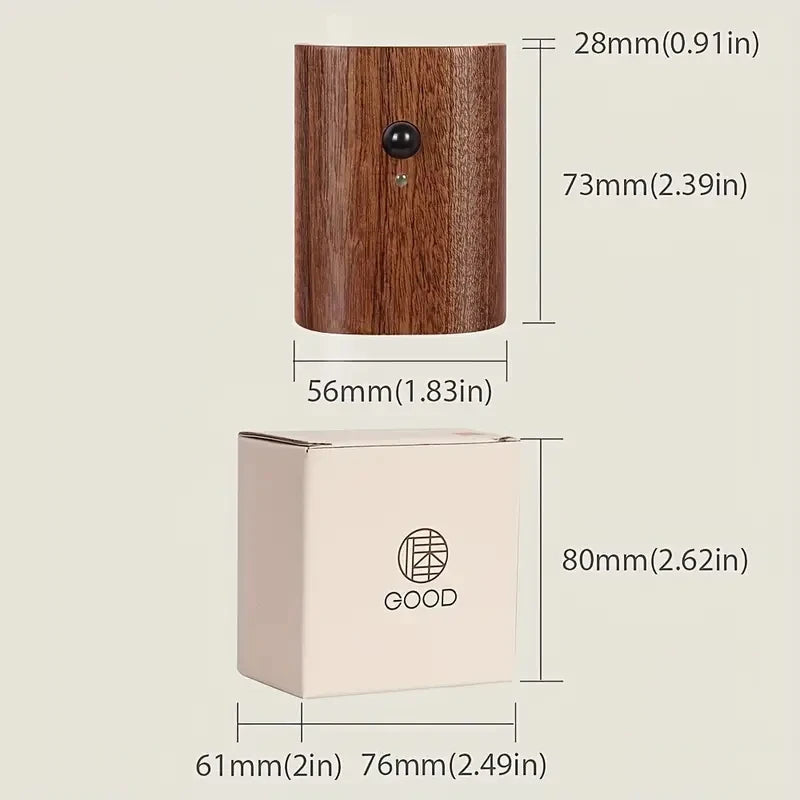 LumiHout - Wandlampe Holz mit Bewegungsmelder, Up & Down LED